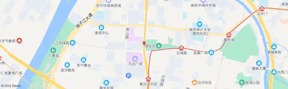 南京江东中路水西门大街_公交站地图_南京公交_妙搜公交查询2024