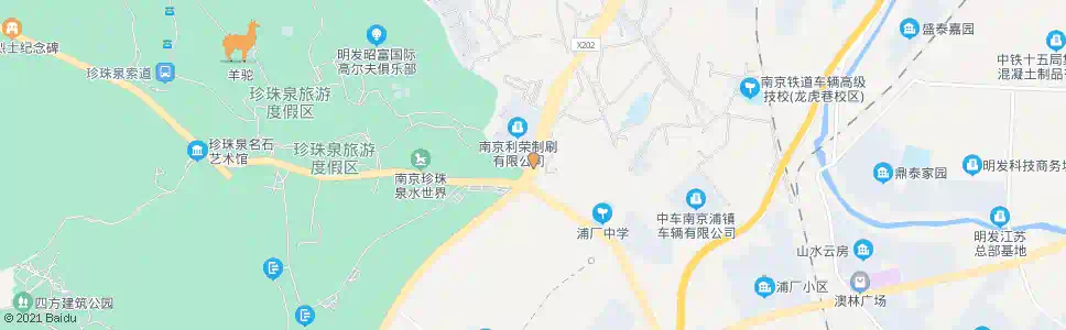 南京沿山大道珍珠街_公交站地图_南京公交_妙搜公交查询2024