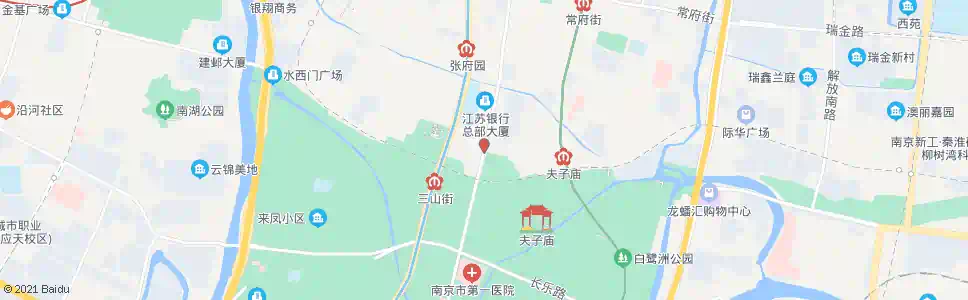 南京中华路三山街_公交站地图_南京公交_妙搜公交查询2024