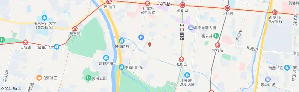 南京王府大街朝天宫_公交站地图_南京公交_妙搜公交查询2024