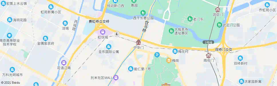 南京中华门地铁站_公交站地图_南京公交_妙搜公交查询2024