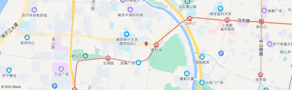 南京莫愁新寓_公交站地图_南京公交_妙搜公交查询2024