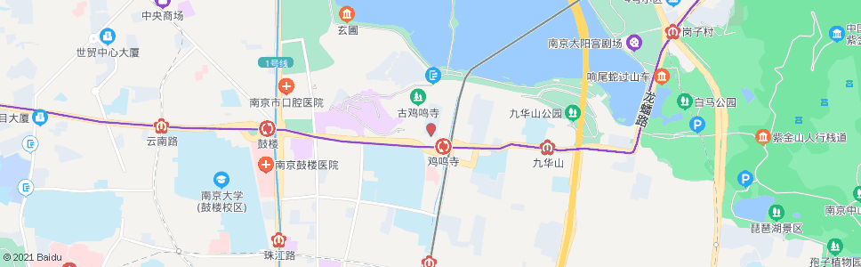 南京体育公园路(西)_公交站地图_南京公交_妙搜公交查询2024