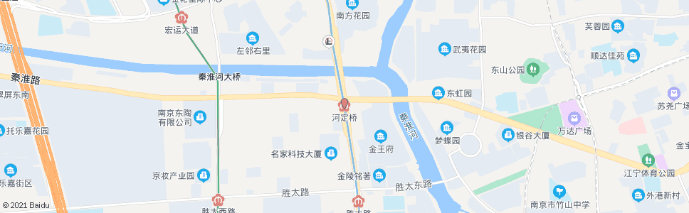 南京河定桥_公交站地图_南京公交_妙搜公交查询2024