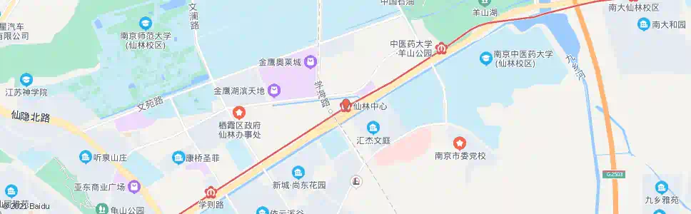 南京仙林中心站_公交站地图_南京公交_妙搜公交查询2024