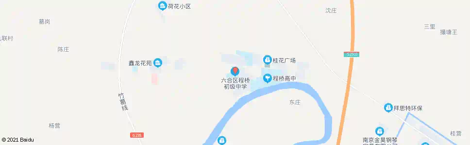 南京程桥初中_公交站地图_南京公交_妙搜公交查询2024