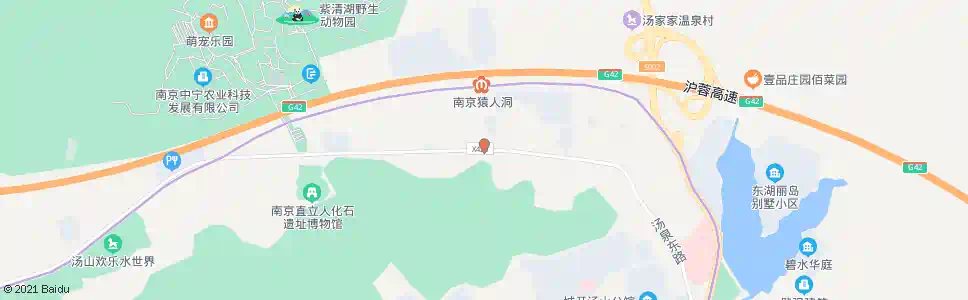 南京汤山西_公交站地图_南京公交_妙搜公交查询2024