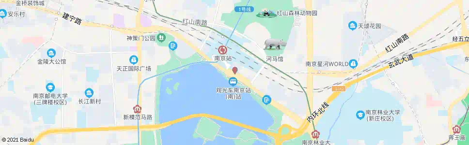 南京南京站南广场东_公交站地图_南京公交_妙搜公交查询2024