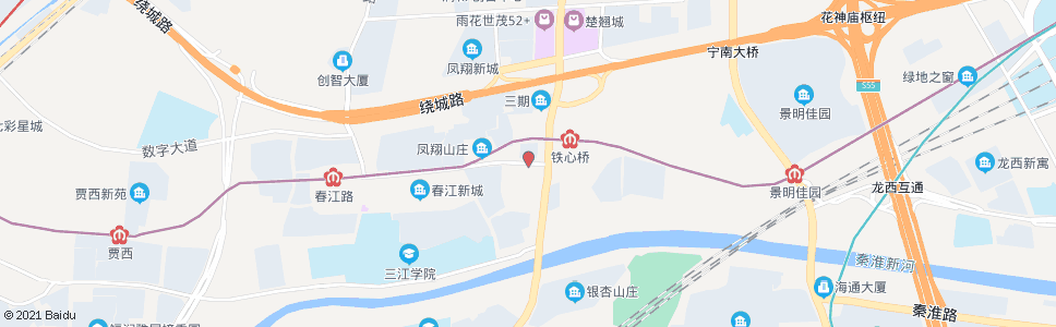 南京铁心桥西_公交站地图_南京公交_妙搜公交查询2024