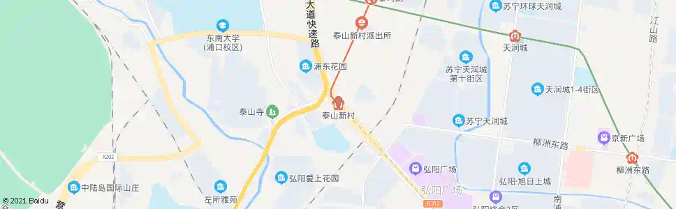 南京泰山新村_公交站地图_南京公交_妙搜公交查询2024