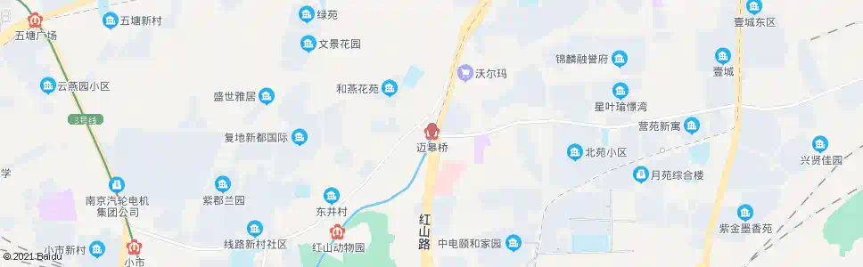 南京红山路迈皋桥_公交站地图_南京公交_妙搜公交查询2024