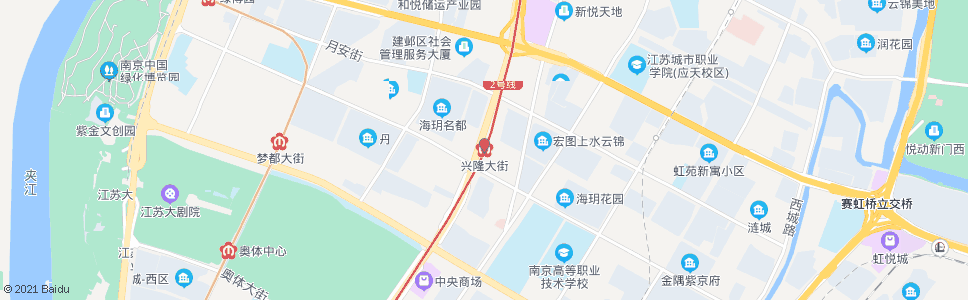南京兴隆大街站_公交站地图_南京公交_妙搜公交查询2024