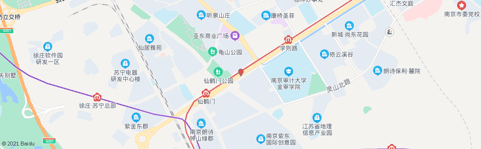 南京仙鹤门东_公交站地图_南京公交_妙搜公交查询2024