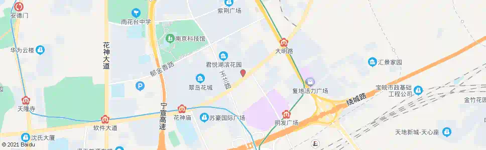 南京花神美境_公交站地图_南京公交_妙搜公交查询2024