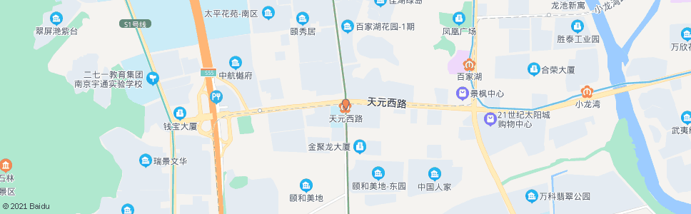 南京天元西路站_公交站地图_南京公交_妙搜公交查询2024