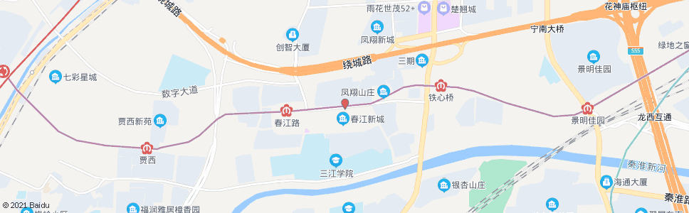 南京春江路西_公交站地图_南京公交_妙搜公交查询2024
