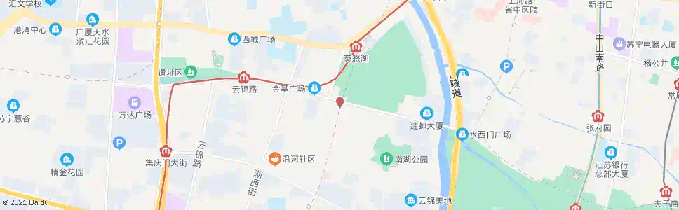 南京大士茶亭_公交站地图_南京公交_妙搜公交查询2024