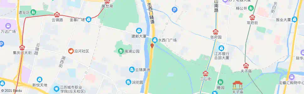 南京凤台路水西门_公交站地图_南京公交_妙搜公交查询2024