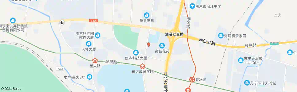 南京高新路邻里中心_公交站地图_南京公交_妙搜公交查询2024