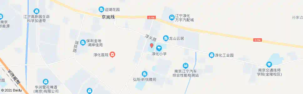 南京淳化中学_公交站地图_南京公交_妙搜公交查询2024