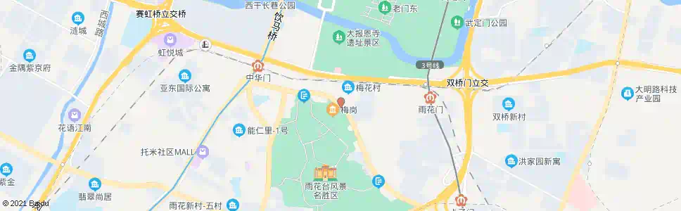 南京雨花路立交桥_公交站地图_南京公交_妙搜公交查询2024