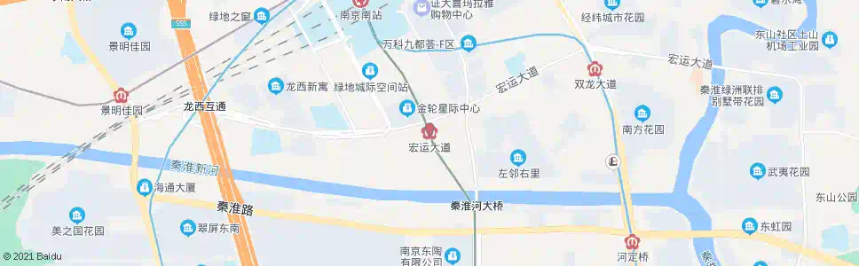 南京宏运大道_公交站地图_南京公交_妙搜公交查询2024