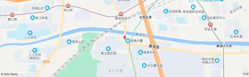 南京秦淮新河大桥_公交站地图_南京公交_妙搜公交查询2024