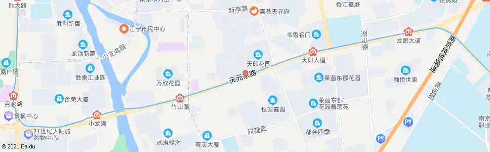 南京市政天元城_公交站地图_南京公交_妙搜公交查询2024