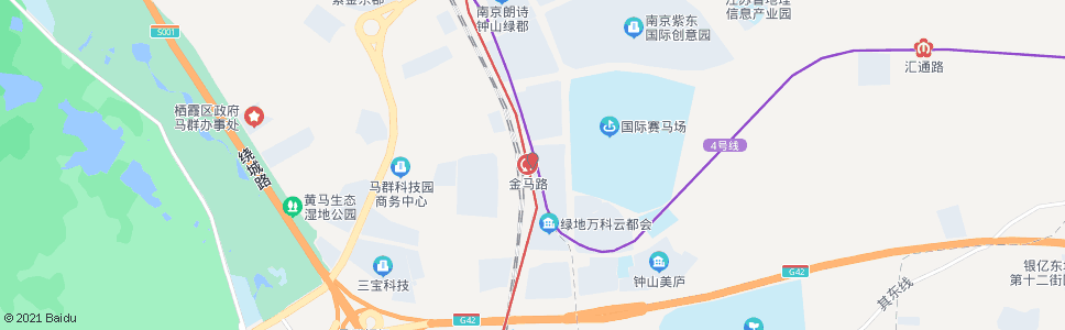 南京金马路_公交站地图_南京公交_妙搜公交查询2024