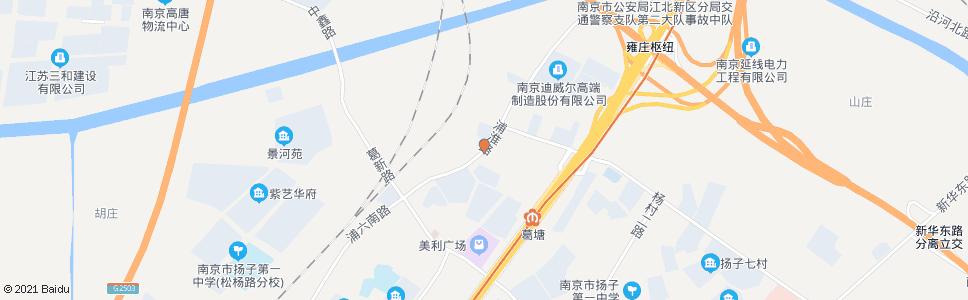 南京浦六北路葛中路_公交站地图_南京公交_妙搜公交查询2024