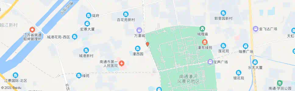 南通濠西书苑_公交站地图_南通公交_妙搜公交查询2024