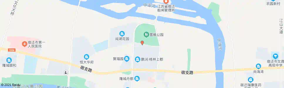 宿迁雪枫公园南门_公交站地图_宿迁公交_妙搜公交查询2024