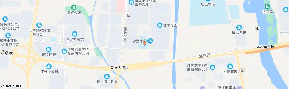 宿迁实验小学黄河分校_公交站地图_宿迁公交_妙搜公交查询2024