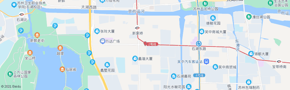 苏州石湖西路苏蠡路东_公交站地图_苏州公交_妙搜公交查询2024