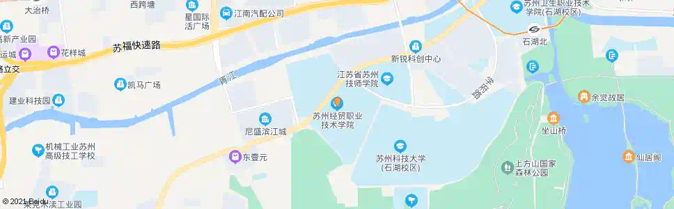 苏州经贸学院东_公交站地图_苏州公交_妙搜公交查询2024