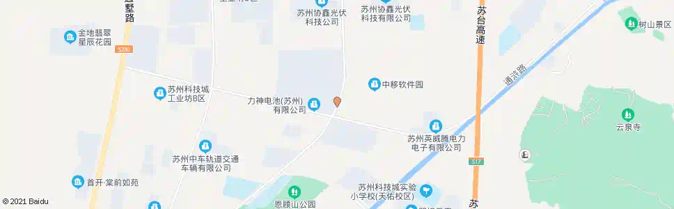 苏州嘉陵江路昆仑山路北_公交站地图_苏州公交_妙搜公交查询2024