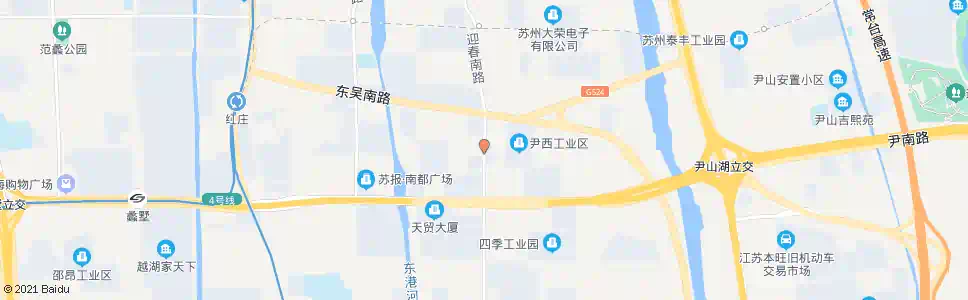 苏州尹西工业大厦_公交站地图_苏州公交_妙搜公交查询2024