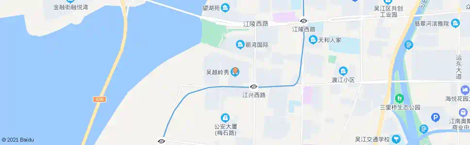 苏州吴越岭秀_公交站地图_苏州公交_妙搜公交查询2024