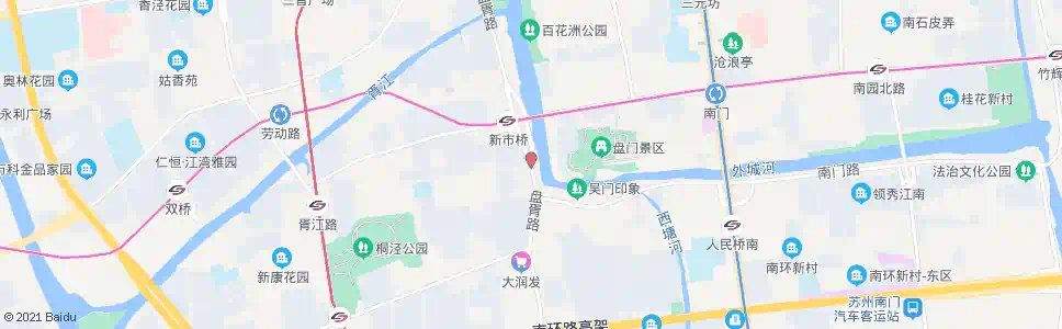 苏州新市桥南_公交站地图_苏州公交_妙搜公交查询2024