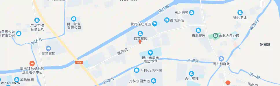 苏州鑫茂花园_公交站地图_苏州公交_妙搜公交查询2024