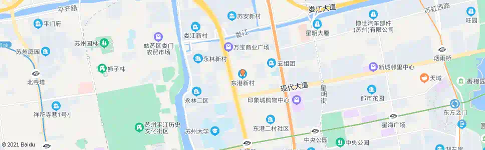 苏州东港新村_公交站地图_苏州公交_妙搜公交查询2024