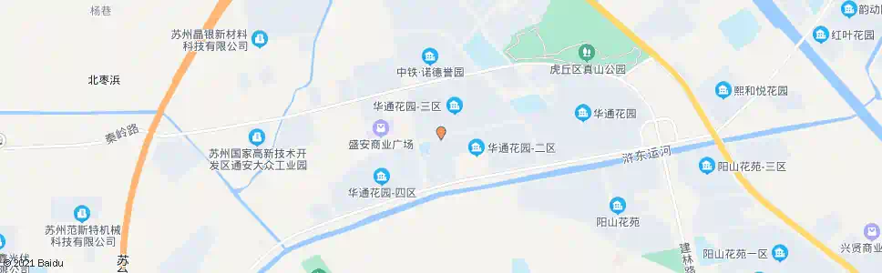 苏州华通花园三区南_公交站地图_苏州公交_妙搜公交查询2024