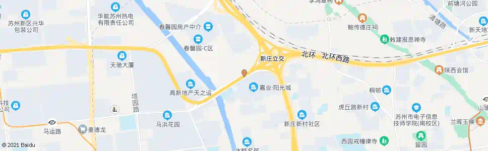 苏州寒山桥东_公交站地图_苏州公交_妙搜公交查询2024