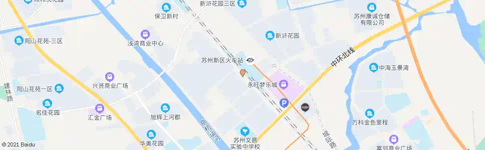 苏州沪宁城铁新区站西_公交站地图_苏州公交_妙搜公交查询2024