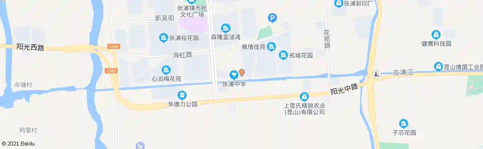 苏州张浦中学_公交站地图_苏州公交_妙搜公交查询2024