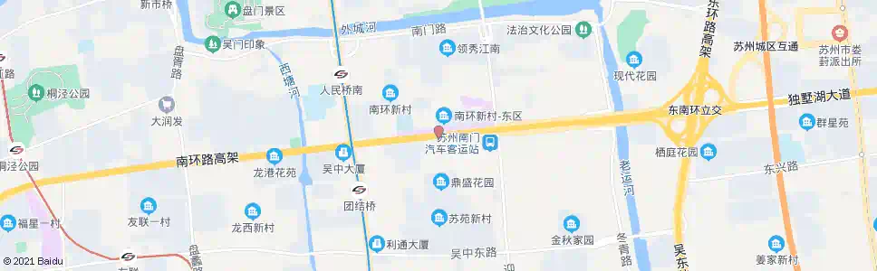 苏州南环新村_公交站地图_苏州公交_妙搜公交查询2024