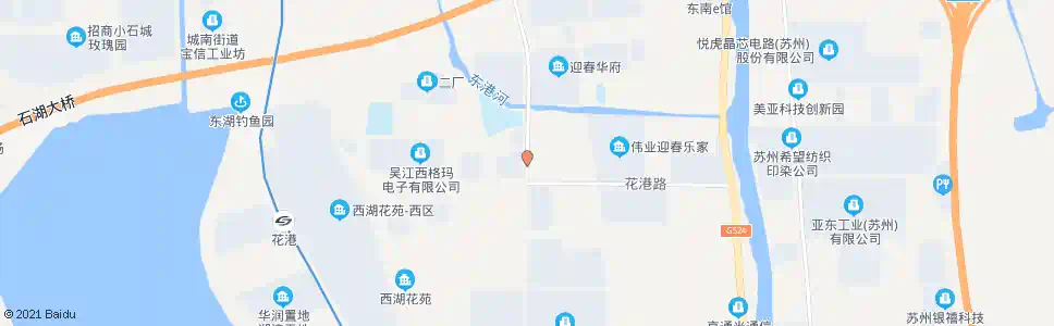 苏州花港村_公交站地图_苏州公交_妙搜公交查询2024