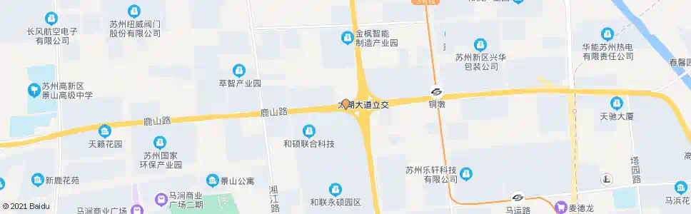 苏州鹿山路金枫路西_公交站地图_苏州公交_妙搜公交查询2024