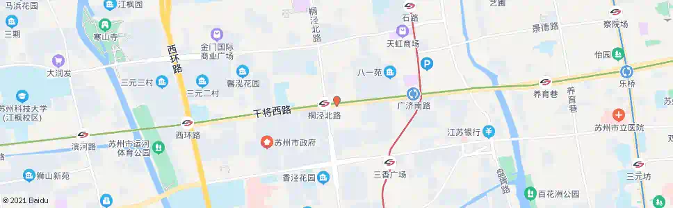 苏州彩香新村北_公交站地图_苏州公交_妙搜公交查询2024