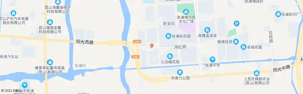 苏州海虹路大直路_公交站地图_苏州公交_妙搜公交查询2024